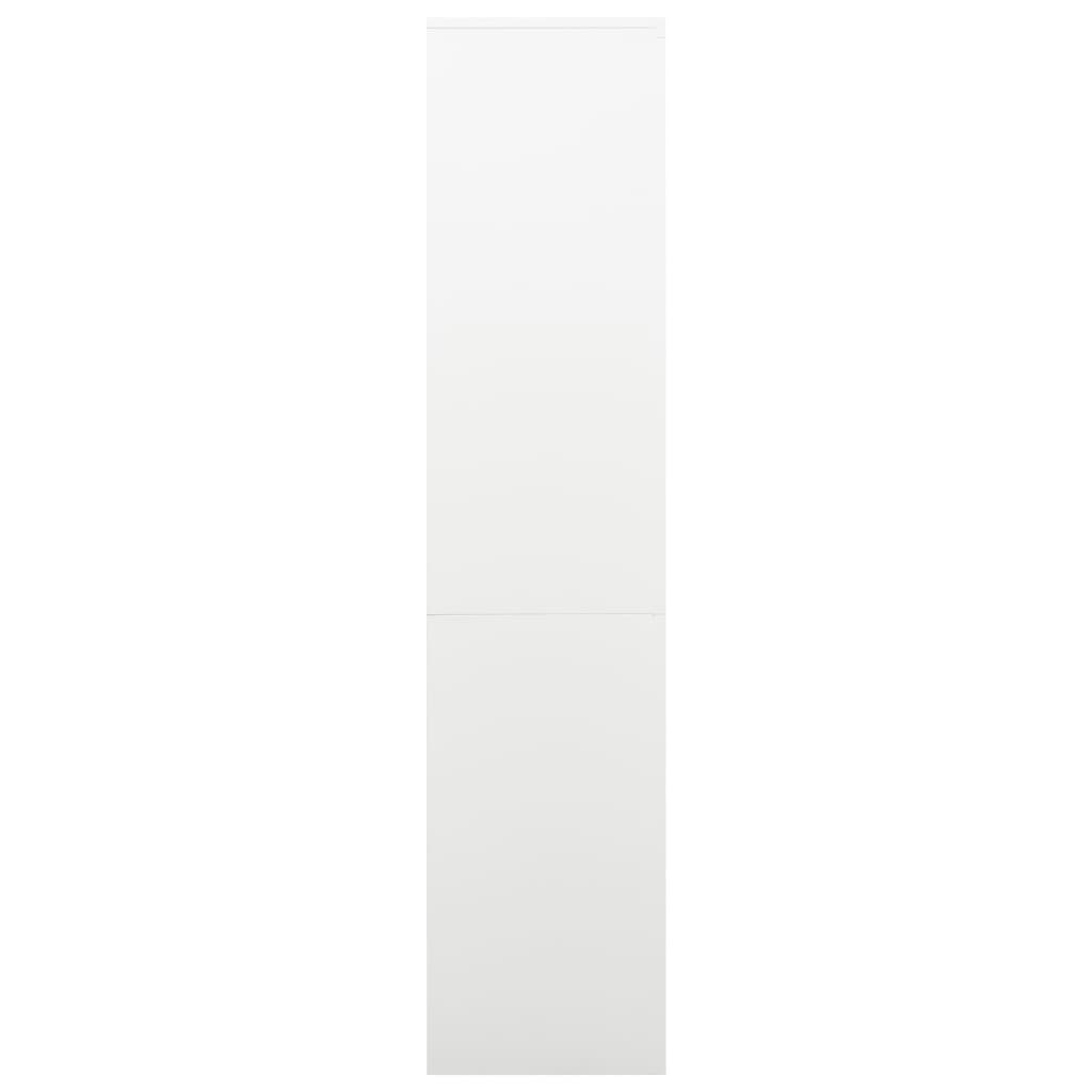 Armoire de bureau Blanc 90x40x180 cm Acier - XIOS