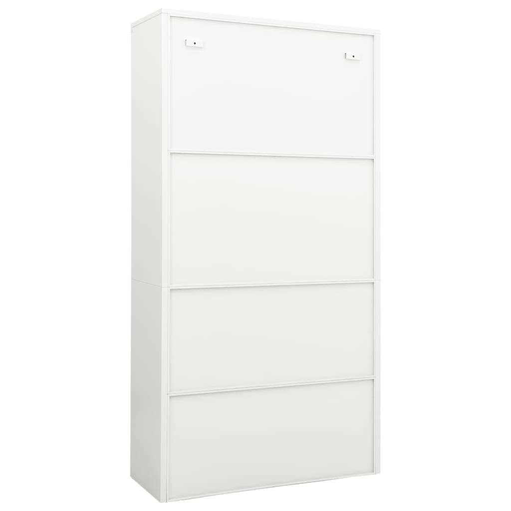 Armoire de bureau Blanc 90x40x180 cm Acier - XIOS