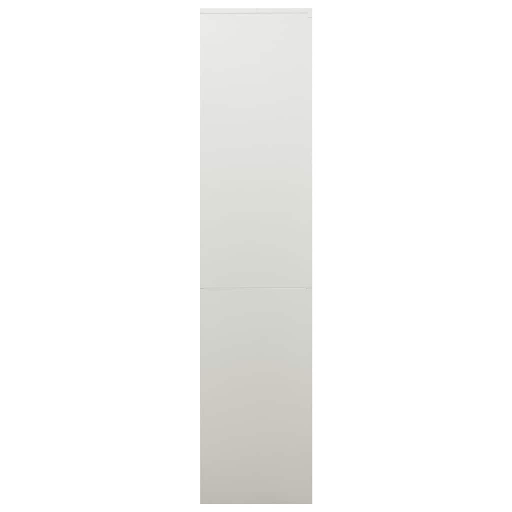 Armoire de bureau Gris clair 90x40x180 cm Acier - XIOS