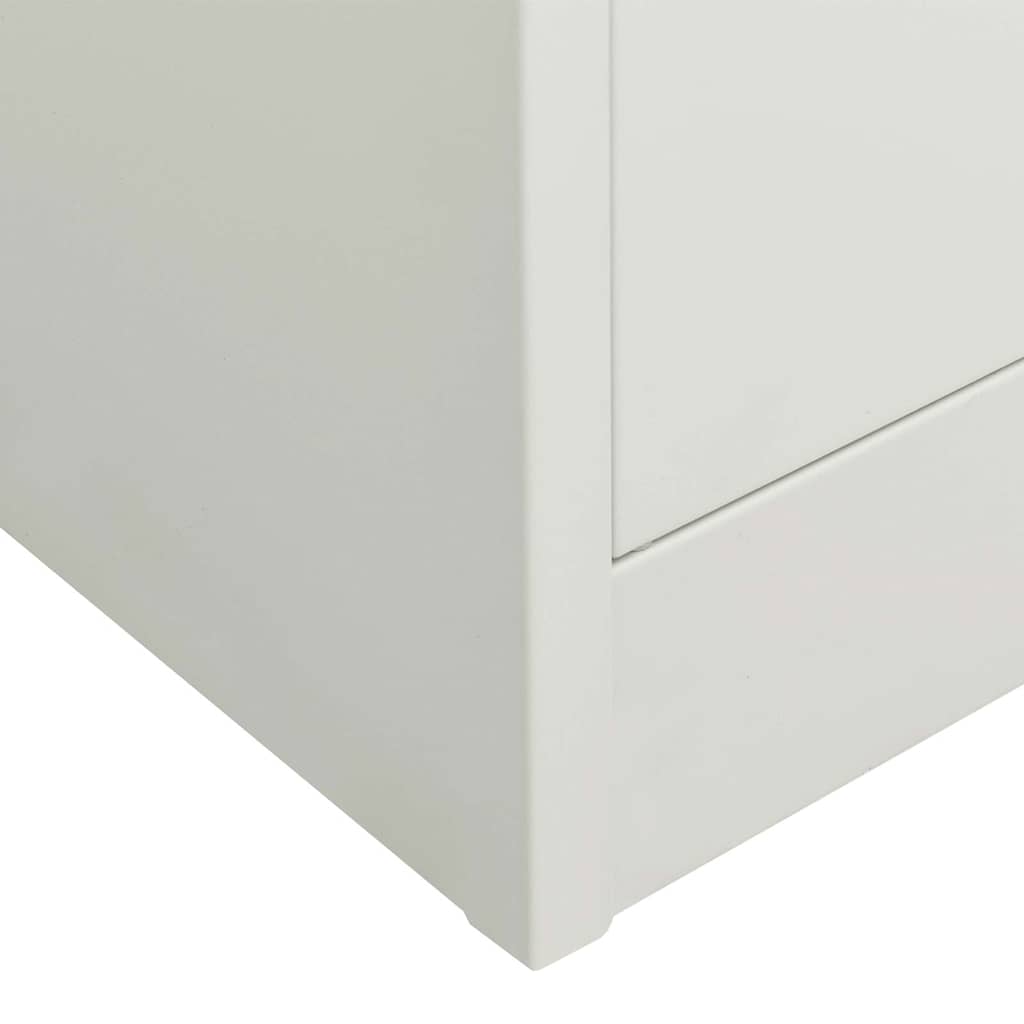 Armoire de bureau Gris clair 90x40x180 cm Acier - XIOS