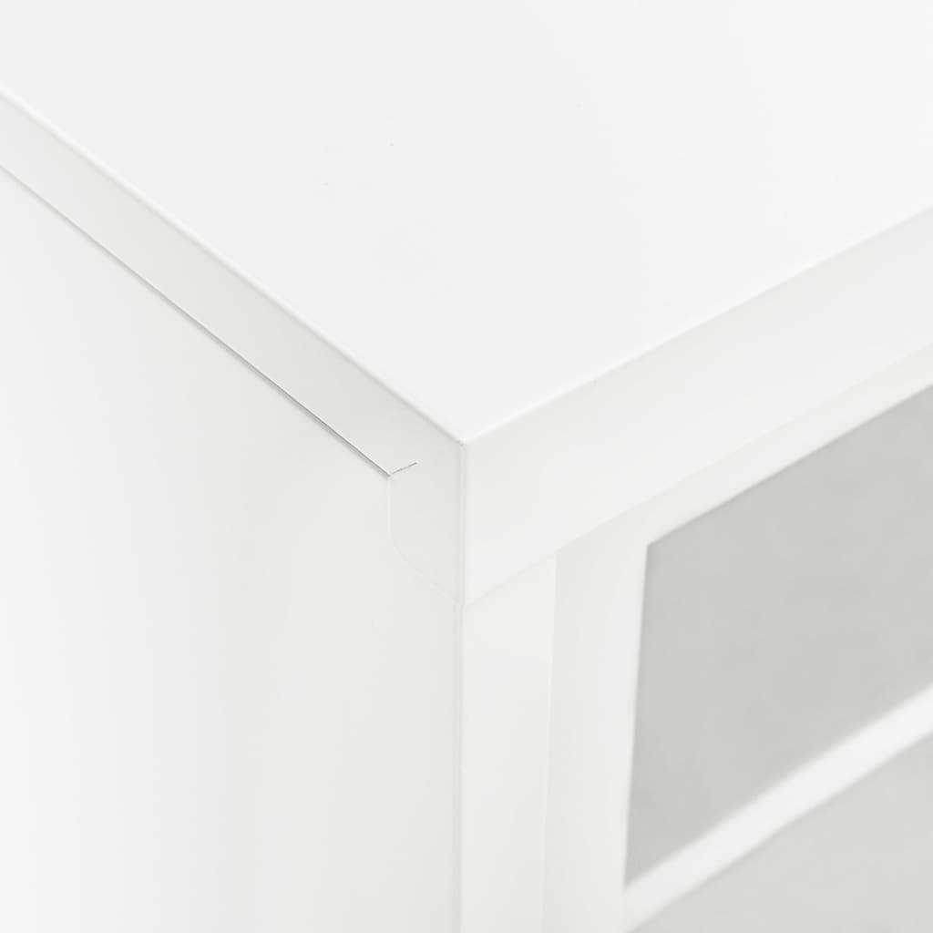 Armoire à portes coulissantes Blanc 90x40x90 cm Acier - XIOS