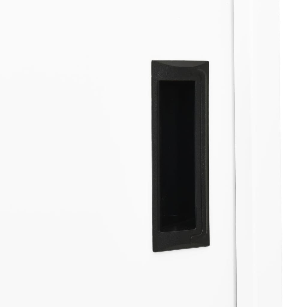 Armoire de bureau et porte coulissante Blanc 90x40x180 cm Acier - XIOS