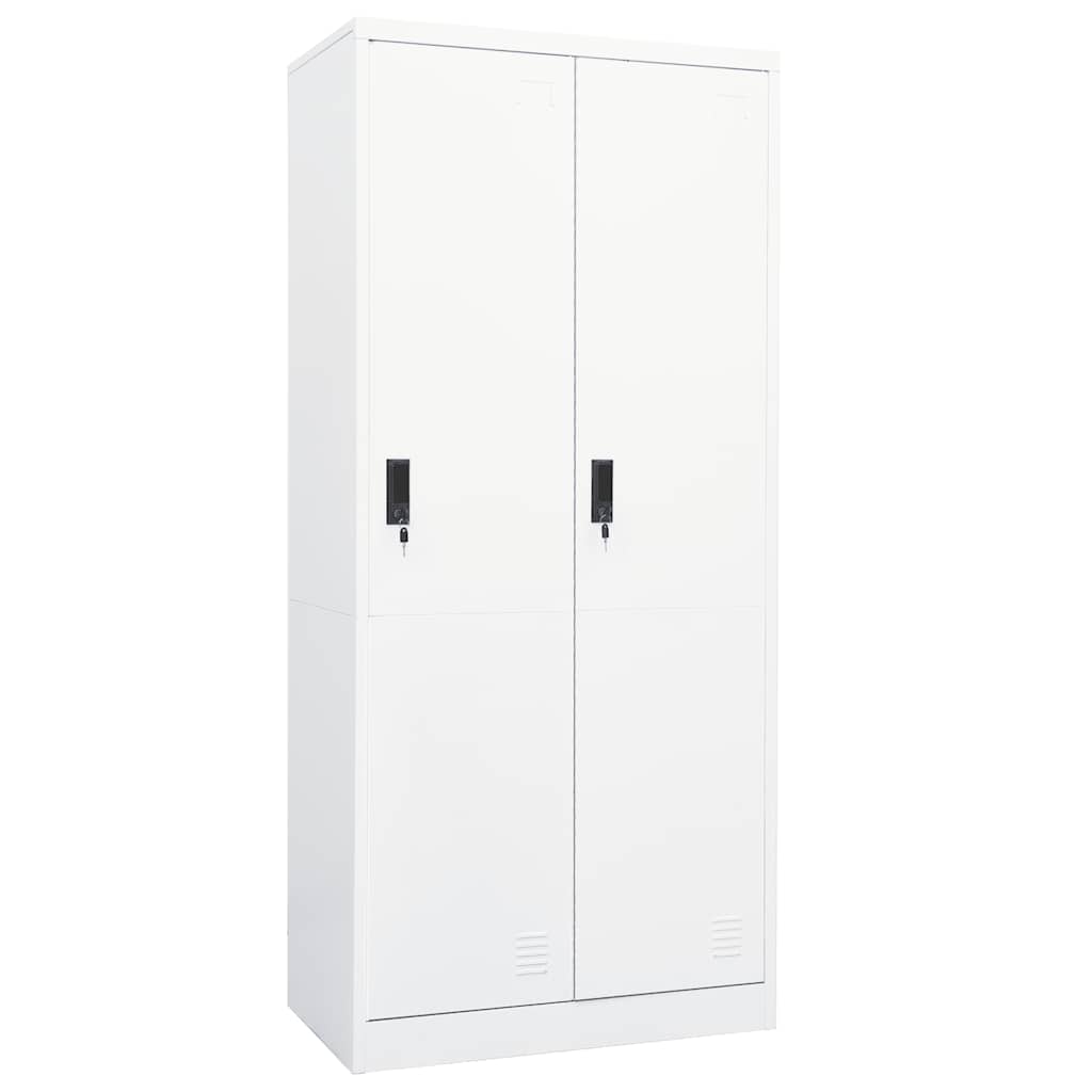 Garde-robe Blanc 80x50x180 cm Acier - XIOS