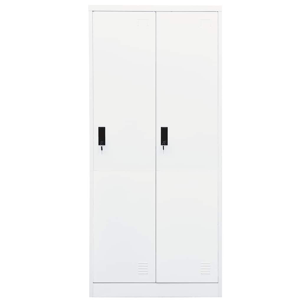 Garde-robe Blanc 80x50x180 cm Acier - XIOS