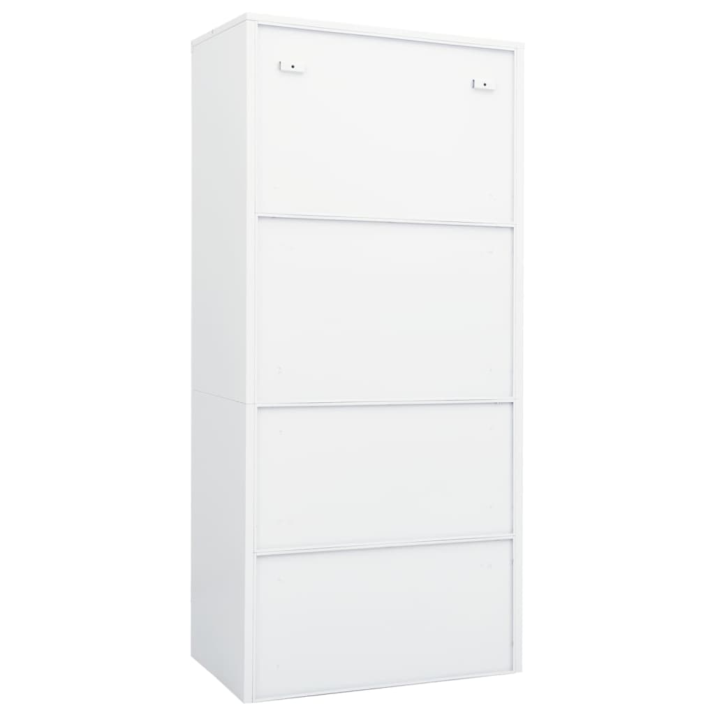 Garde-robe Blanc 80x50x180 cm Acier - XIOS
