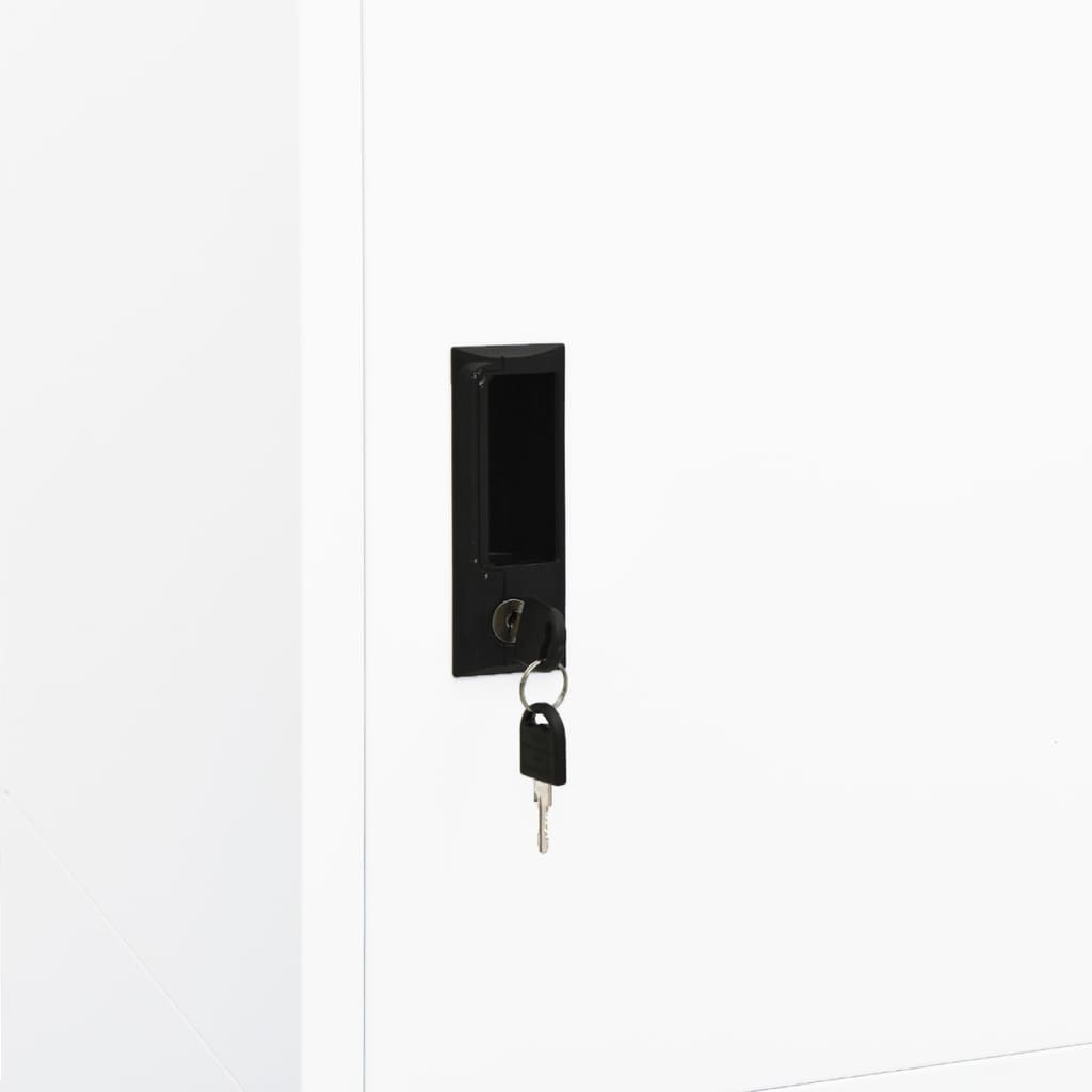 Garde-robe Blanc 80x50x180 cm Acier - XIOS