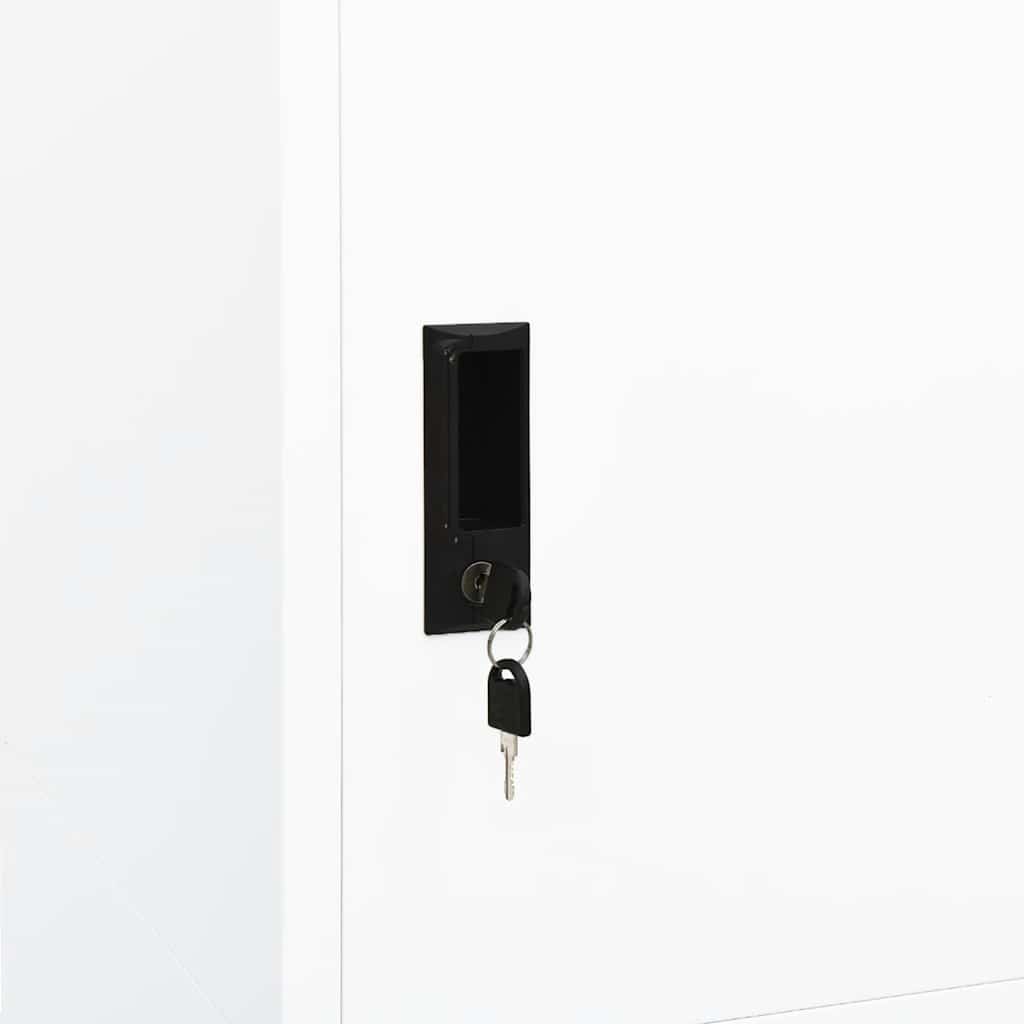 Garde-robe Blanc 80x50x180 cm Acier - XIOS