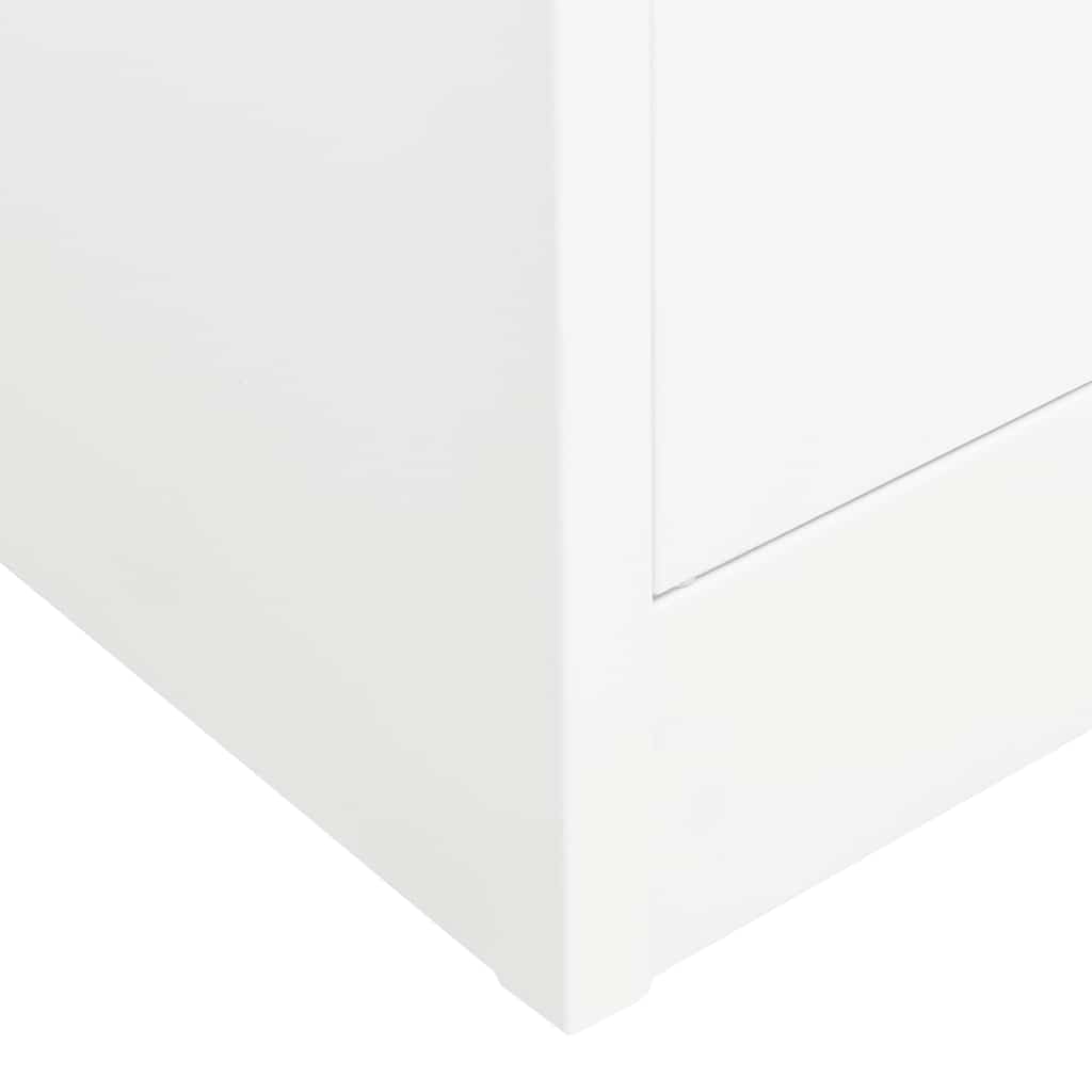 Garde-robe Blanc 80x50x180 cm Acier - XIOS