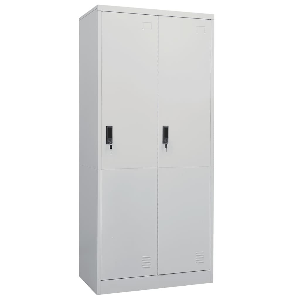 Garde-robe Gris clair 80x50x180 cm Acier - XIOS