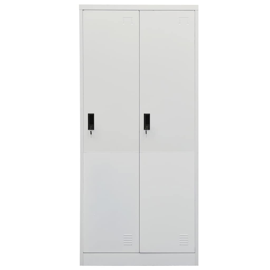 Garde-robe Gris clair 80x50x180 cm Acier - XIOS