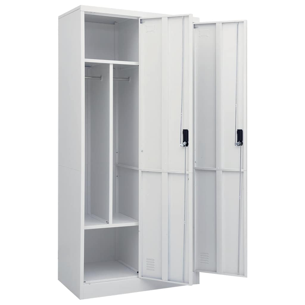 Garde-robe Gris clair 80x50x180 cm Acier - XIOS