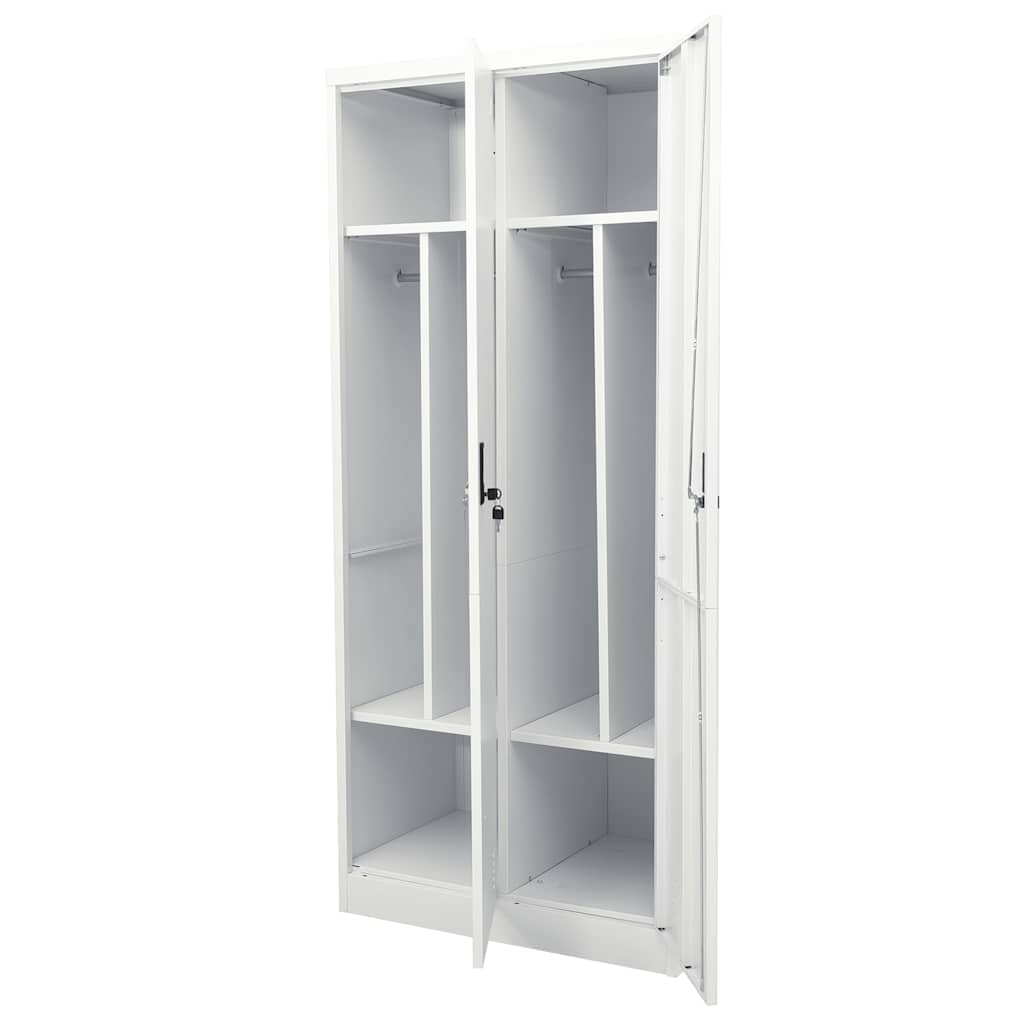 Garde-robe Gris clair 80x50x180 cm Acier - XIOS