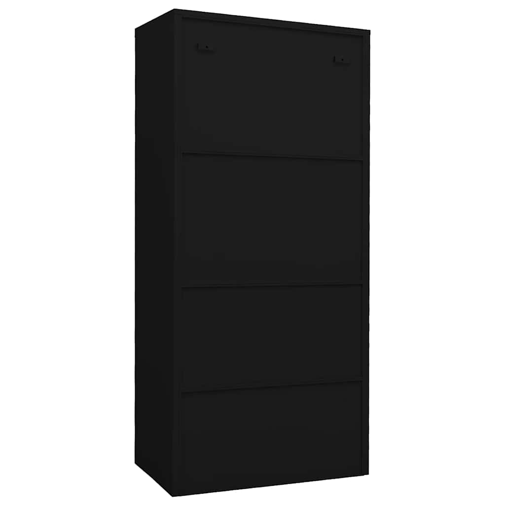 Garde-robe Noir 80x50x180 cm Acier - XIOS