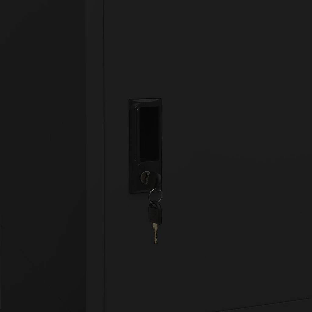 Garde-robe Noir 80x50x180 cm Acier - XIOS