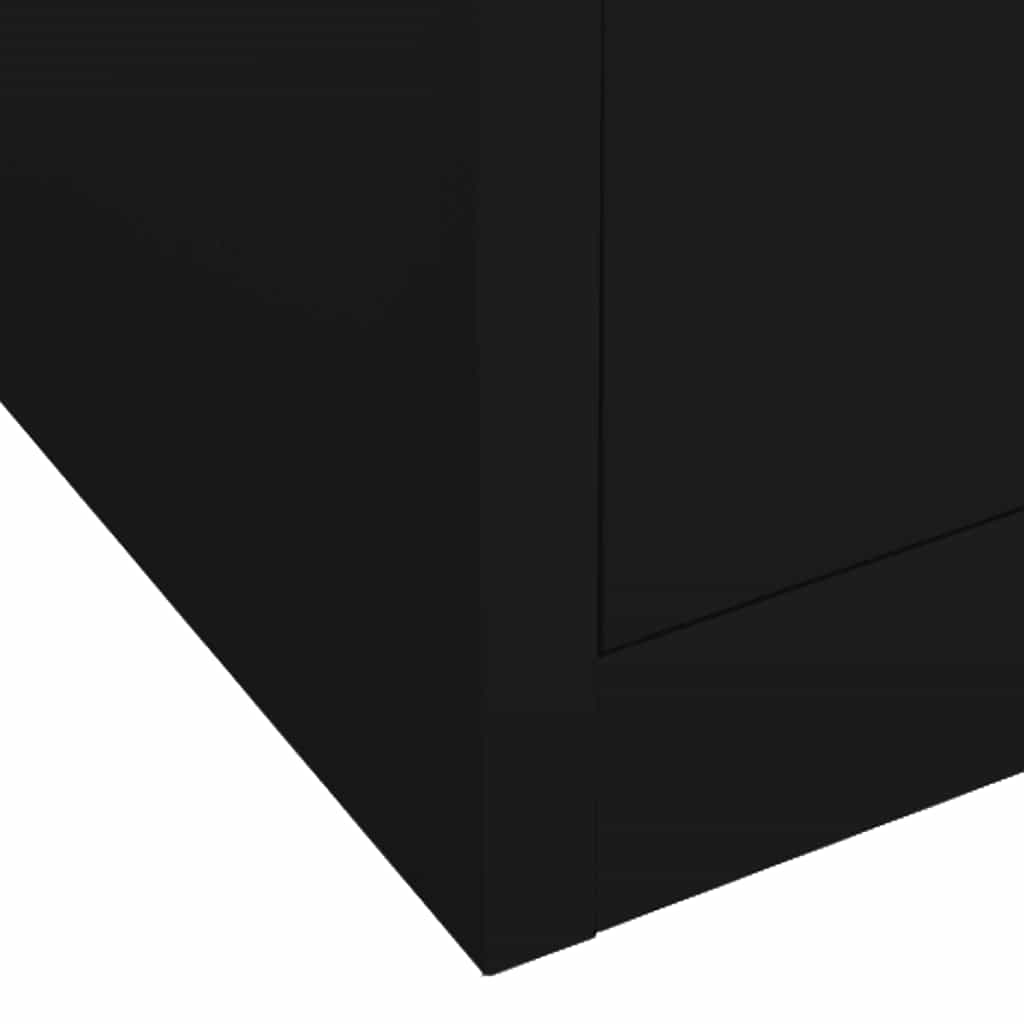 Garde-robe Noir 80x50x180 cm Acier - XIOS