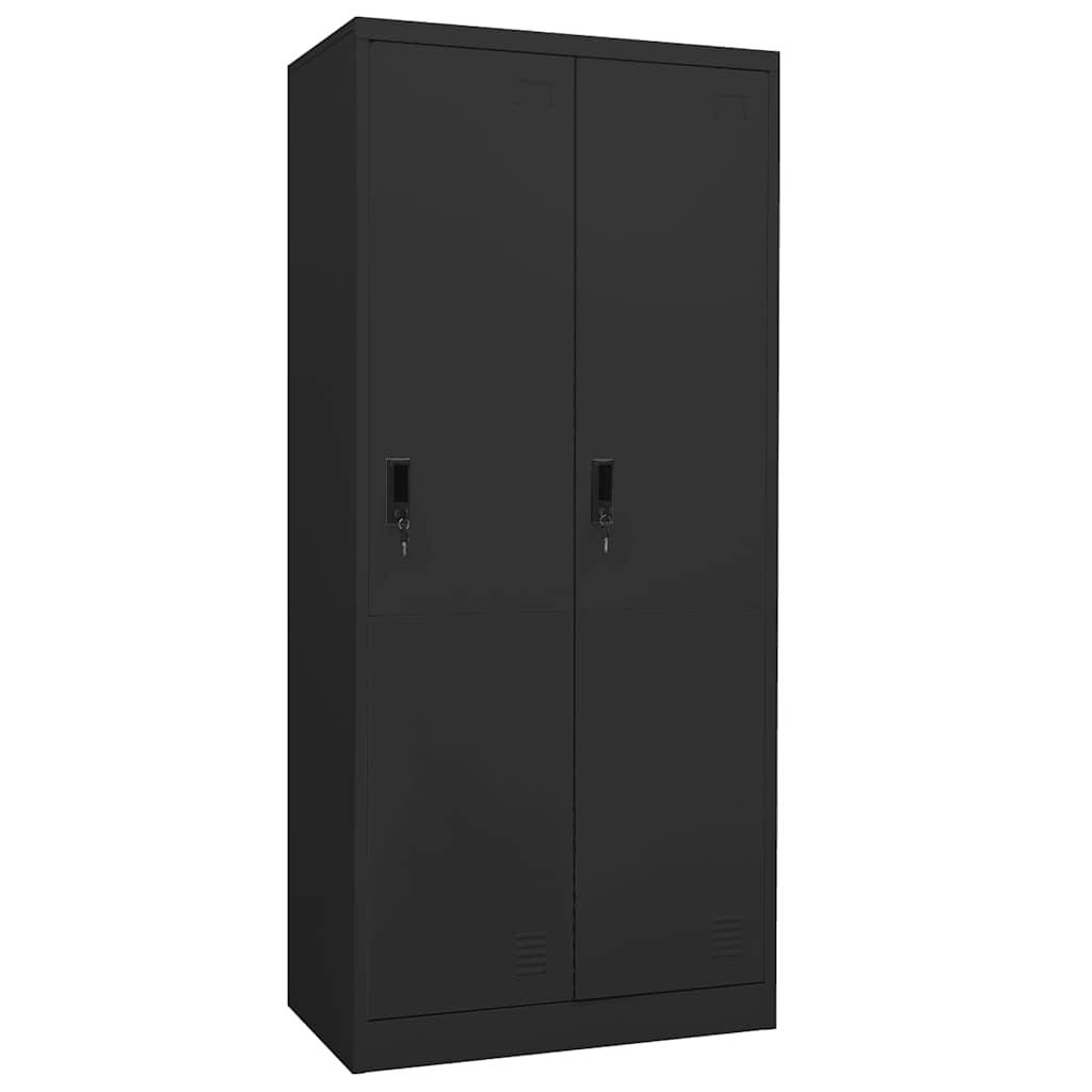 Garde-robe Anthracite 80x50x180 cm Acier - XIOS