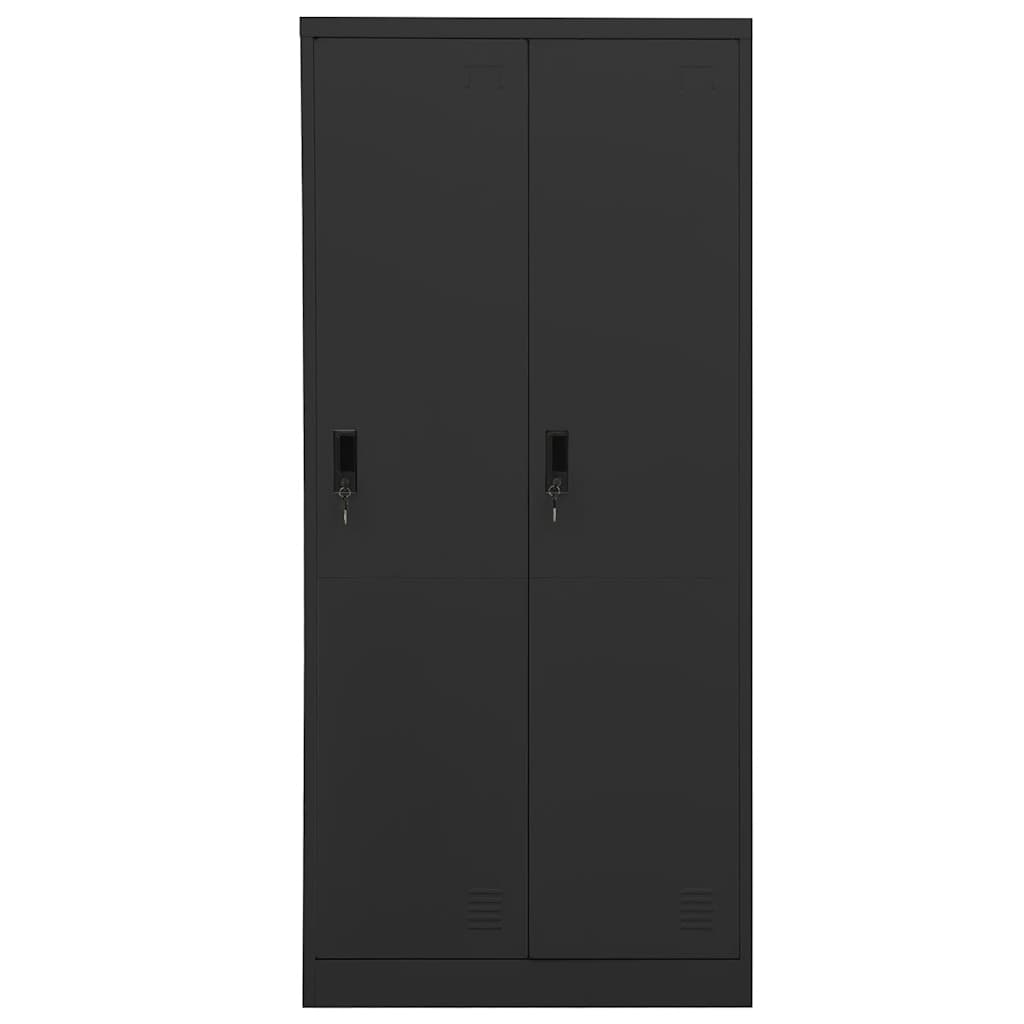 Garde-robe Anthracite 80x50x180 cm Acier - XIOS