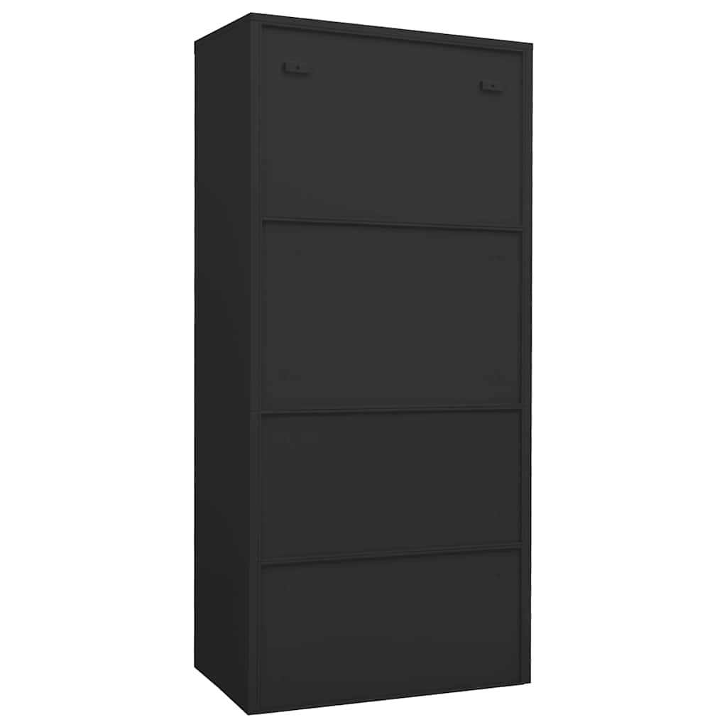 Garde-robe Anthracite 80x50x180 cm Acier - XIOS
