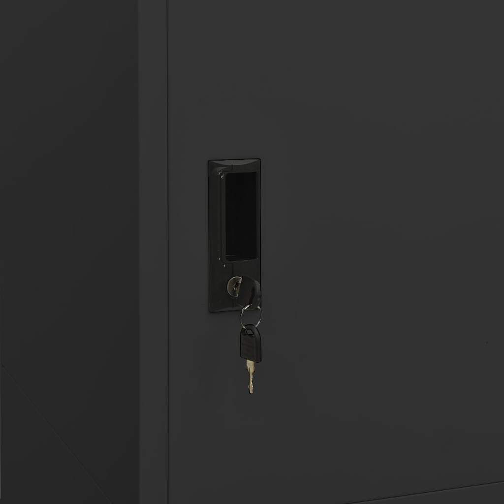 Garde-robe Anthracite 80x50x180 cm Acier - XIOS