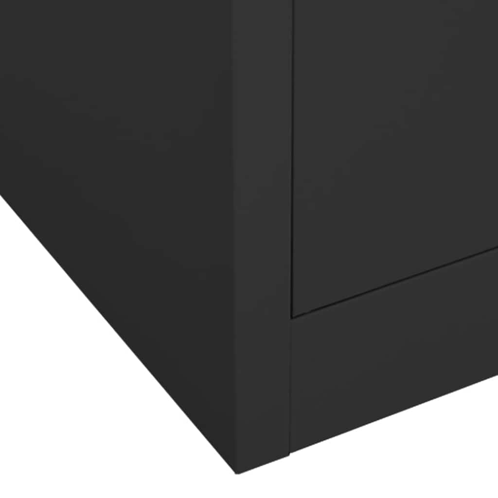 Garde-robe Anthracite 80x50x180 cm Acier - XIOS