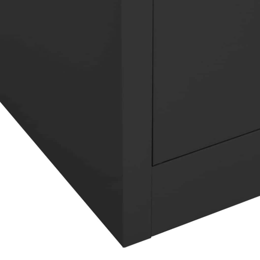 Garde-robe Anthracite 80x50x180 cm Acier