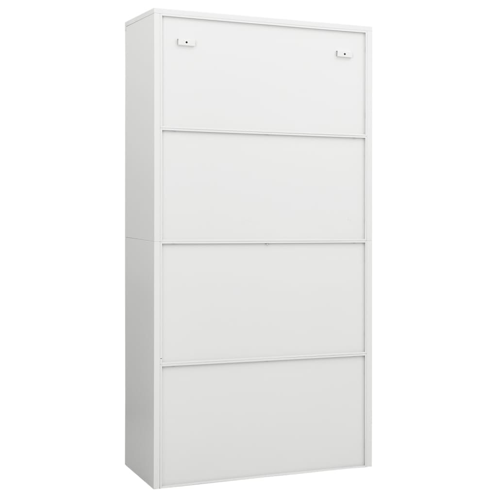 Armoire à casiers Blanc 90x40x180 cm Acier - XIOS