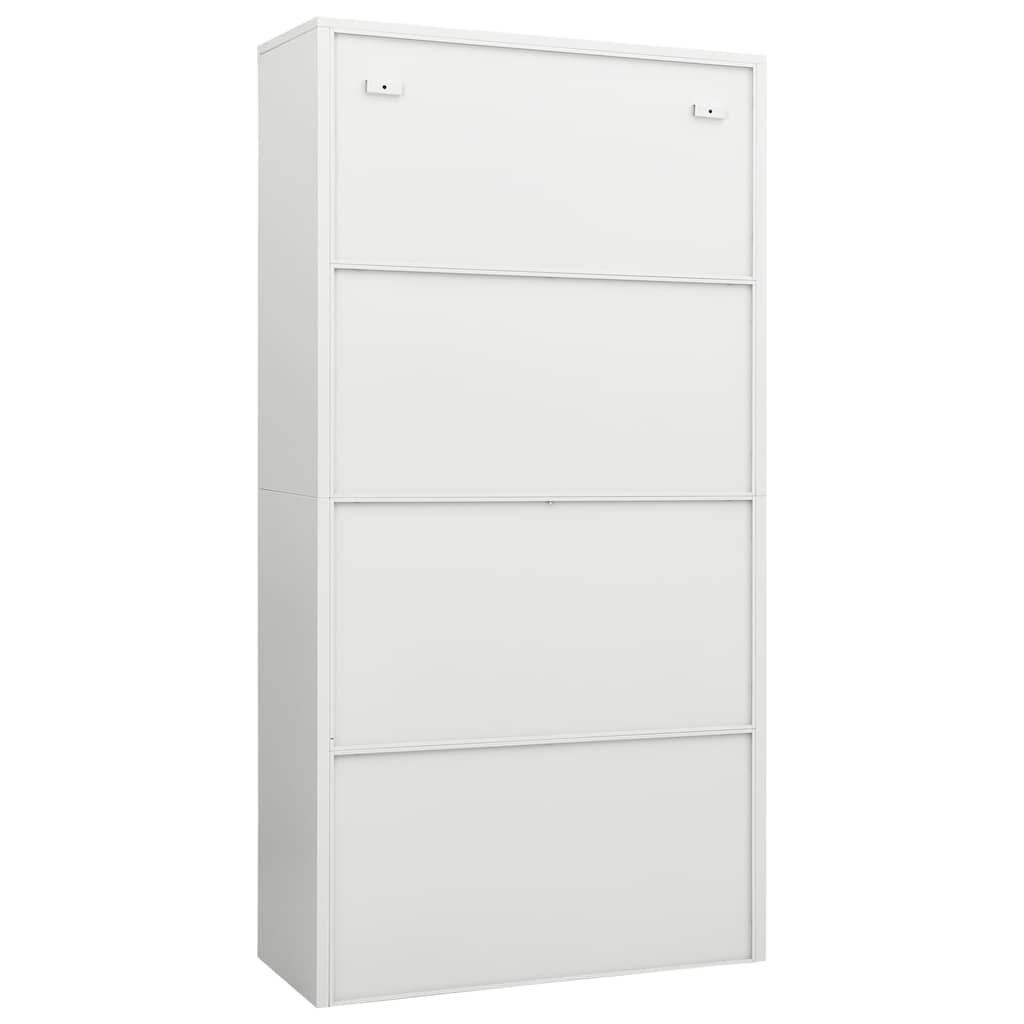 Armoire à casiers Blanc 90x40x180 cm Acier