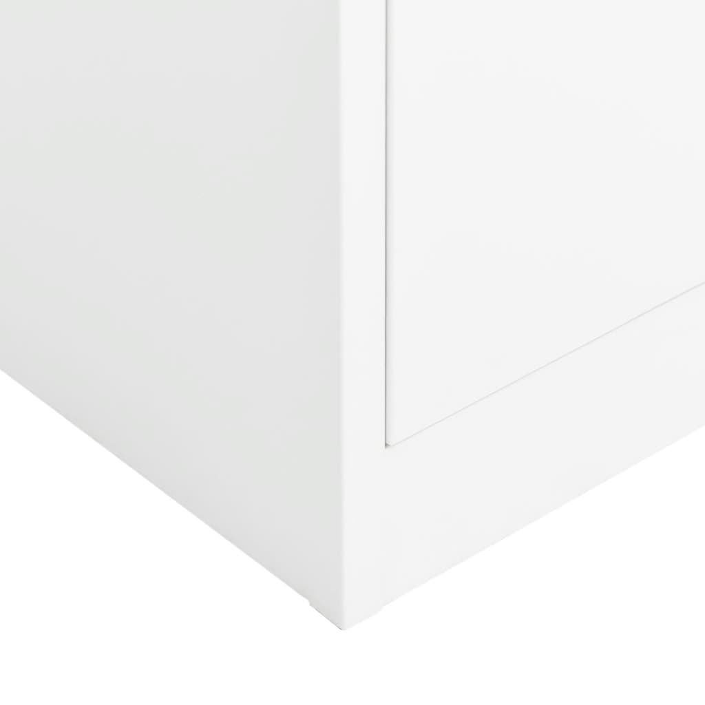 Armoire à casiers Blanc 90x40x180 cm Acier - XIOS