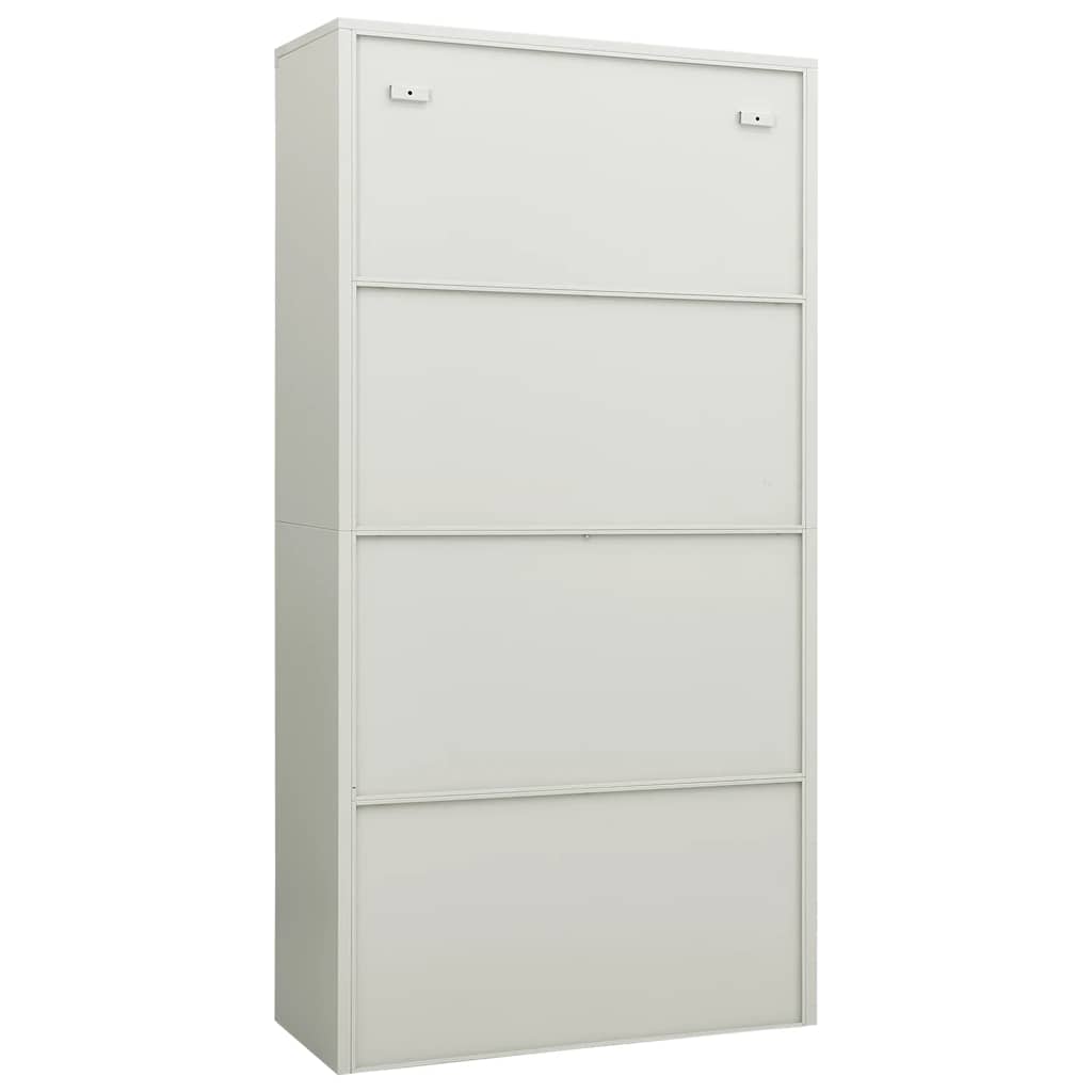 Armoire à casiers Gris clair 90x40x180 cm Acier - XIOS
