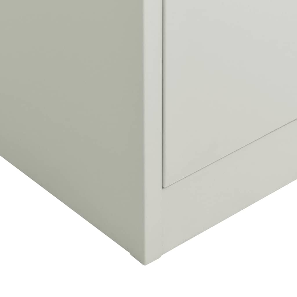 Armoire à casiers Gris clair 90x40x180 cm Acier - XIOS
