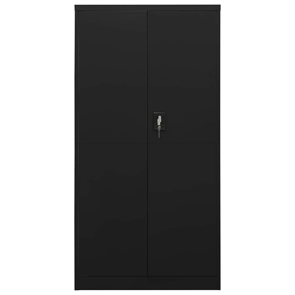 Armoire à casiers Noir 90x40x180 cm Acier