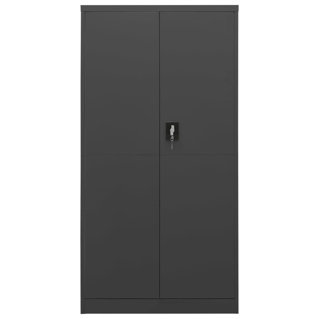 Armoire à casiers Anthracite 90x40x180 cm Acier - XIOS