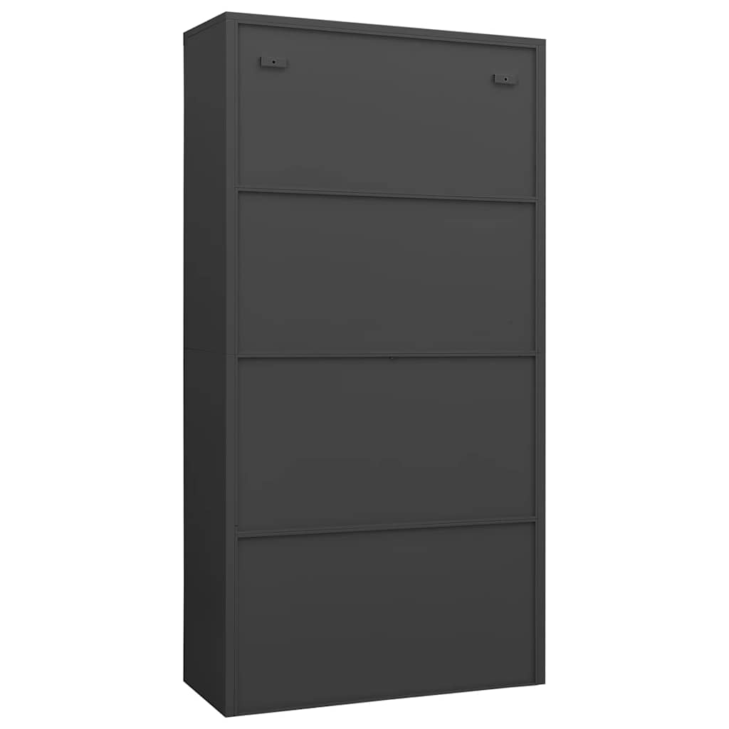 Armoire à casiers Anthracite 90x40x180 cm Acier - XIOS