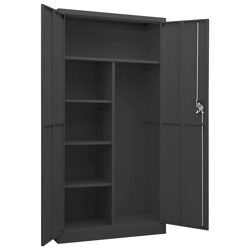 Armoire à casiers Anthracite 90x40x180 cm Acier - XIOS