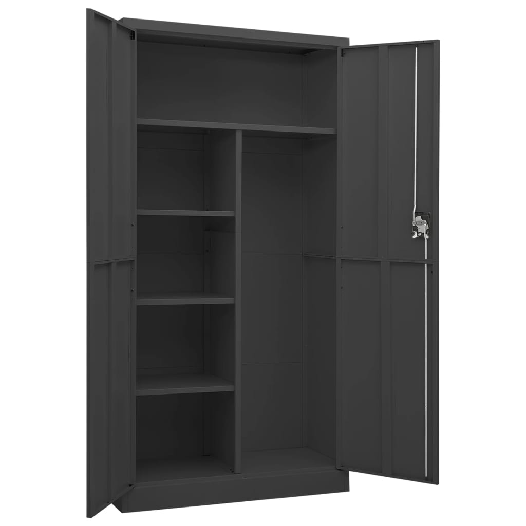 Armoire à casiers Anthracite 90x40x180 cm Acier - XIOS