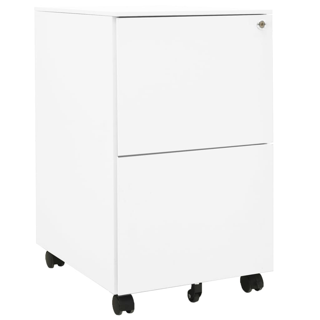 Classeur mobile Blanc 39x45x67 cm Acier - XIOS