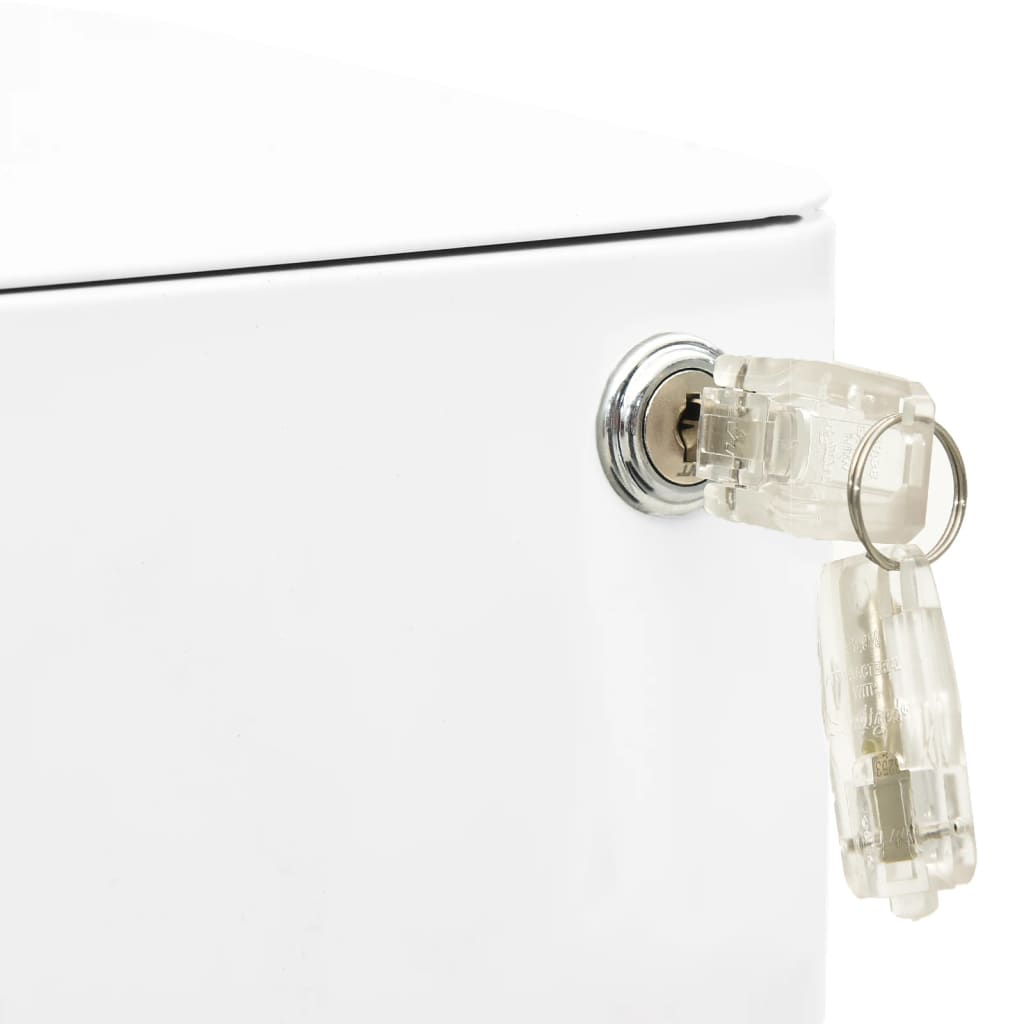 Classeur mobile Blanc 30x45x59 cm Acier - XIOS