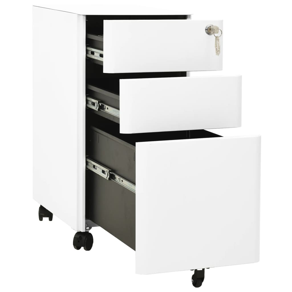 Classeur mobile Blanc 30x45x59 cm Acier - XIOS