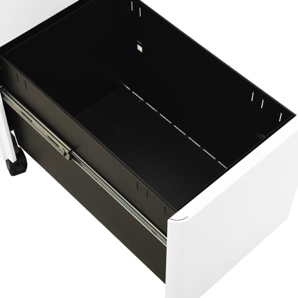 Classeur mobile Blanc 30x45x59 cm Acier - XIOS