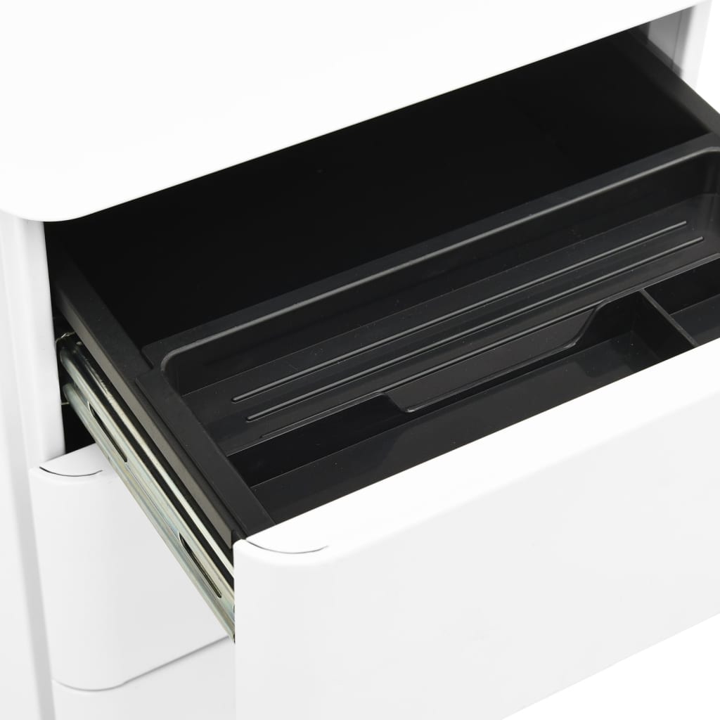 Classeur mobile Blanc 30x45x59 cm Acier - XIOS
