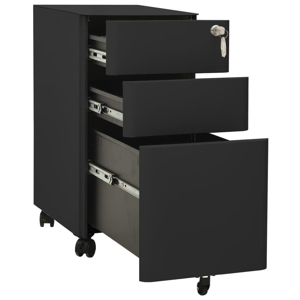 Classeur mobile Anthracite 30x45x59 cm Acier - XIOS