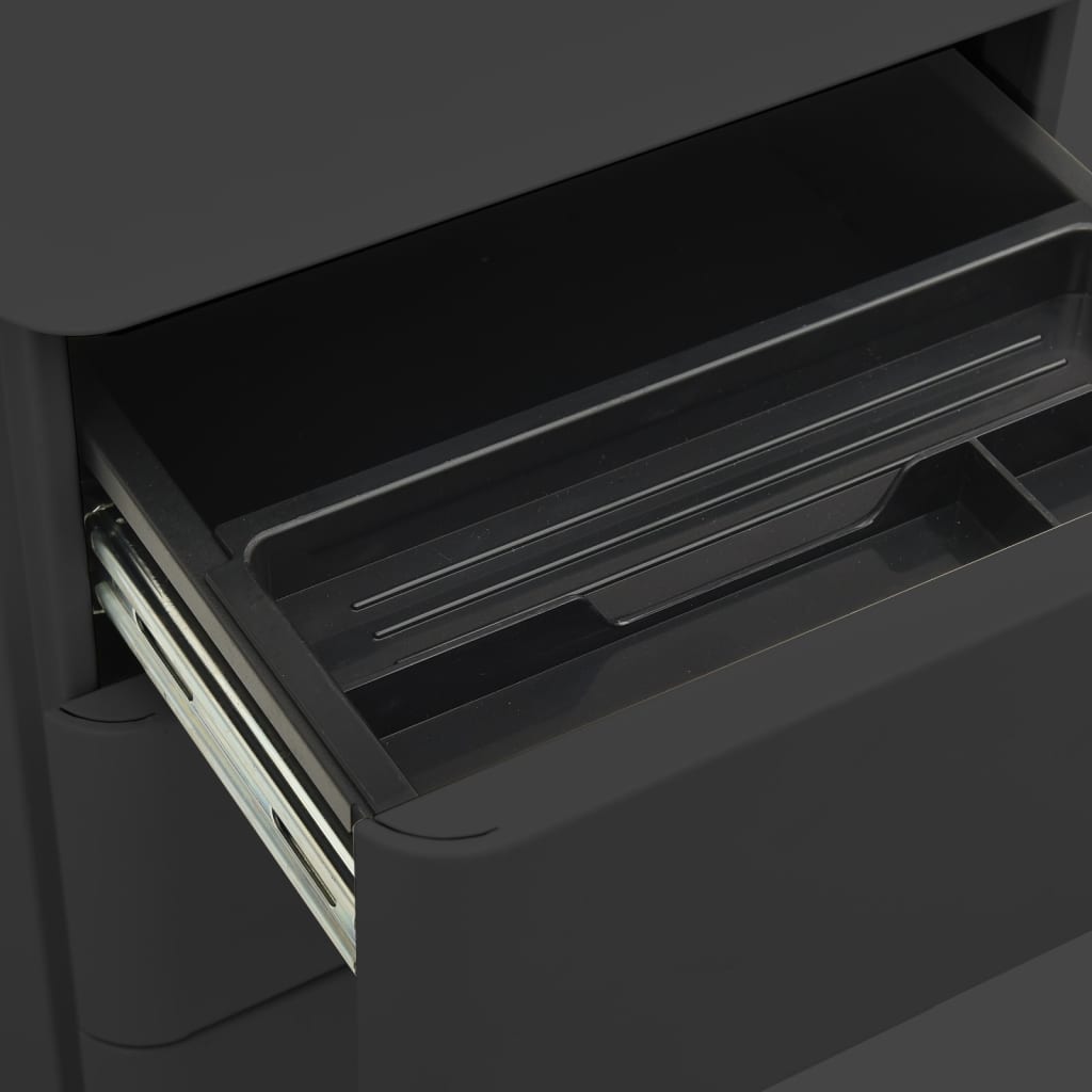 Classeur mobile Anthracite 30x45x59 cm Acier - XIOS