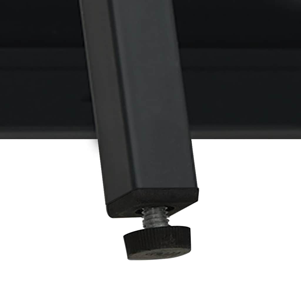 Buffet Noir 105x35x70 cm Acier et verre - XIOS