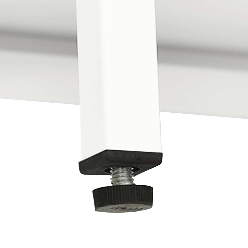 Buffet Blanc 105x35x70 cm Acier et verre - XIOS