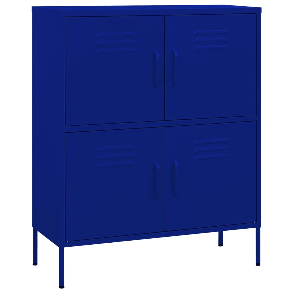 Armoire de rangement Bleu marine 80x35x101,5 cm Acier - XIOS