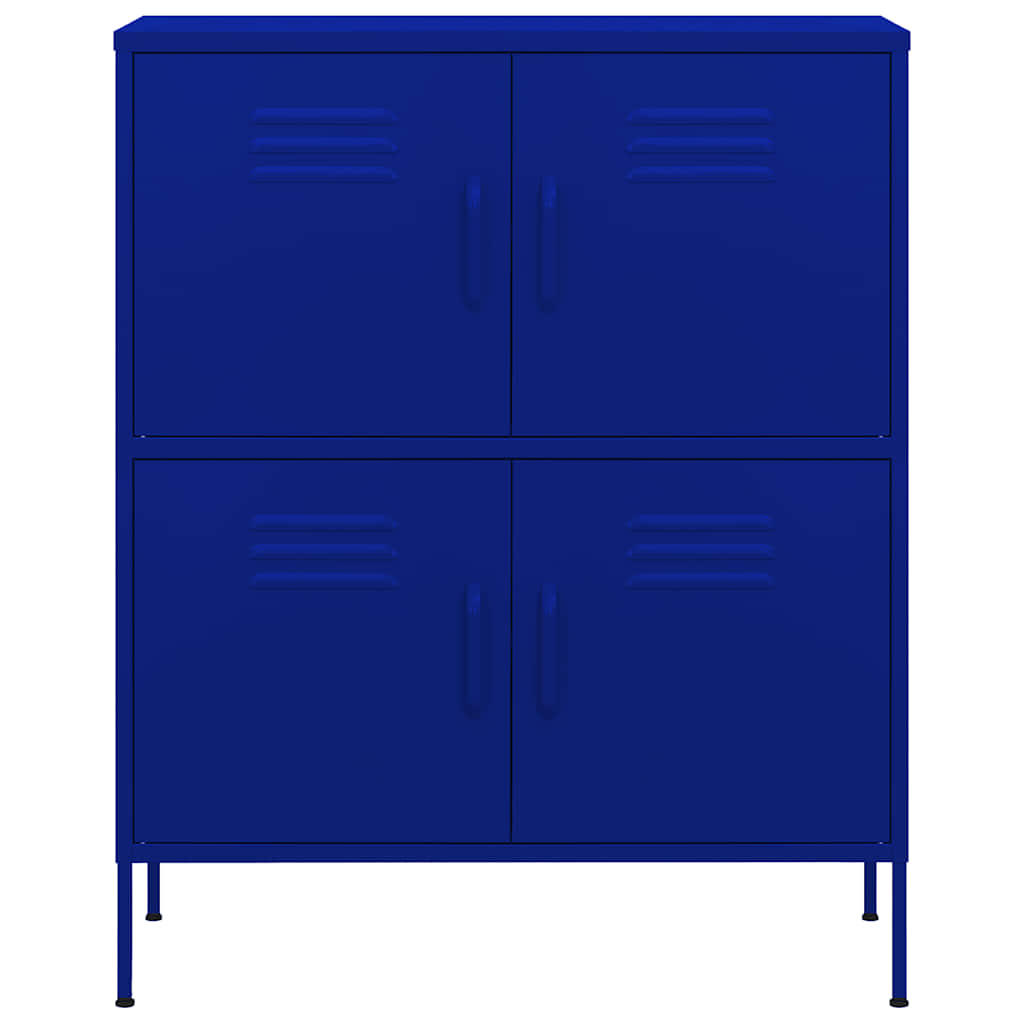 Armoire de rangement Bleu marine 80x35x101,5 cm Acier