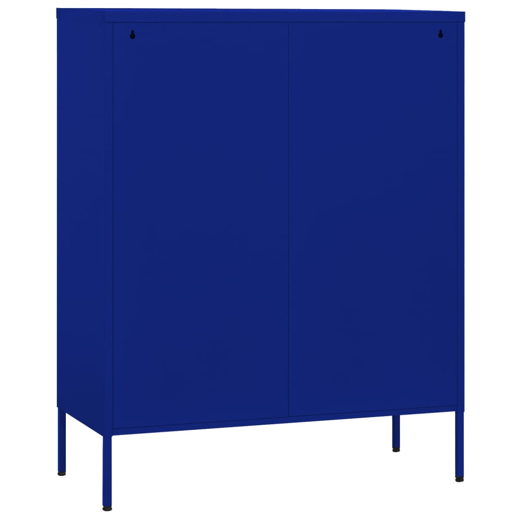 Armoire de rangement Bleu marine 80x35x101,5 cm Acier - XIOS