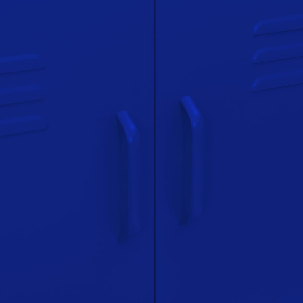 Armoire de rangement Bleu marine 80x35x101,5 cm Acier - XIOS