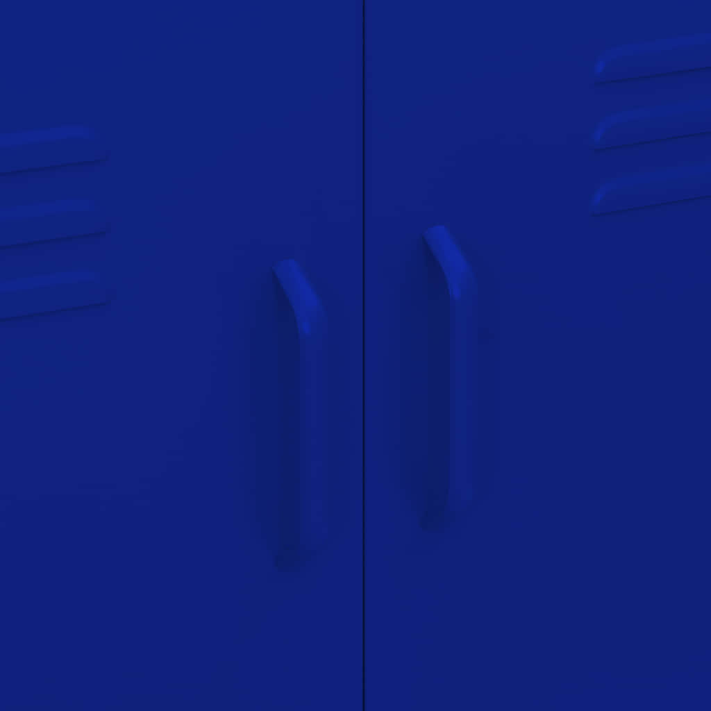 Armoire de rangement Bleu marine 80x35x101,5 cm Acier