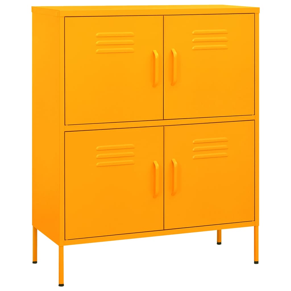 Armoire de rangement Jaune moutarde 80x35x101,5 cm Acier - XIOS